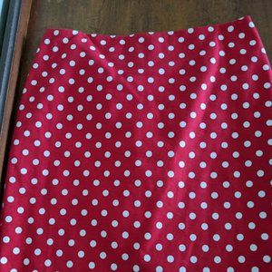 Talbots lined cotton skirt 19"